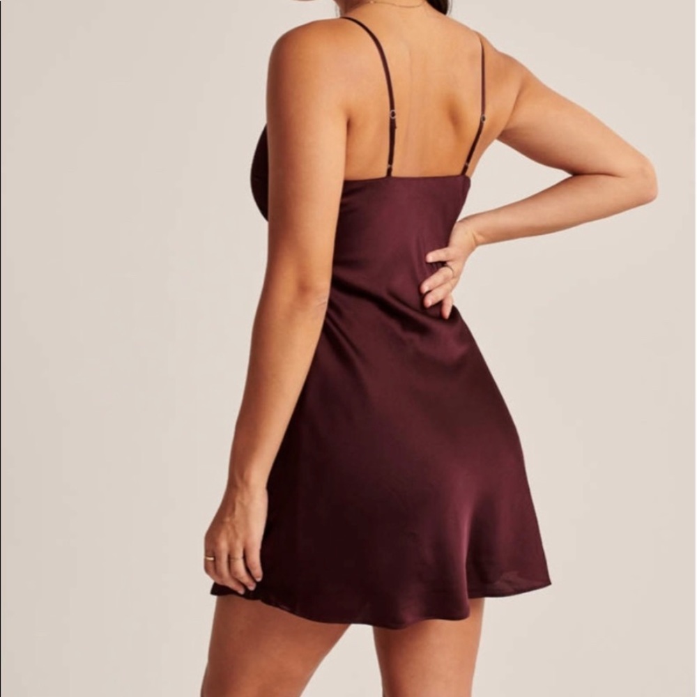 Abercrombie & Fitch Satin Slip Mini Dress